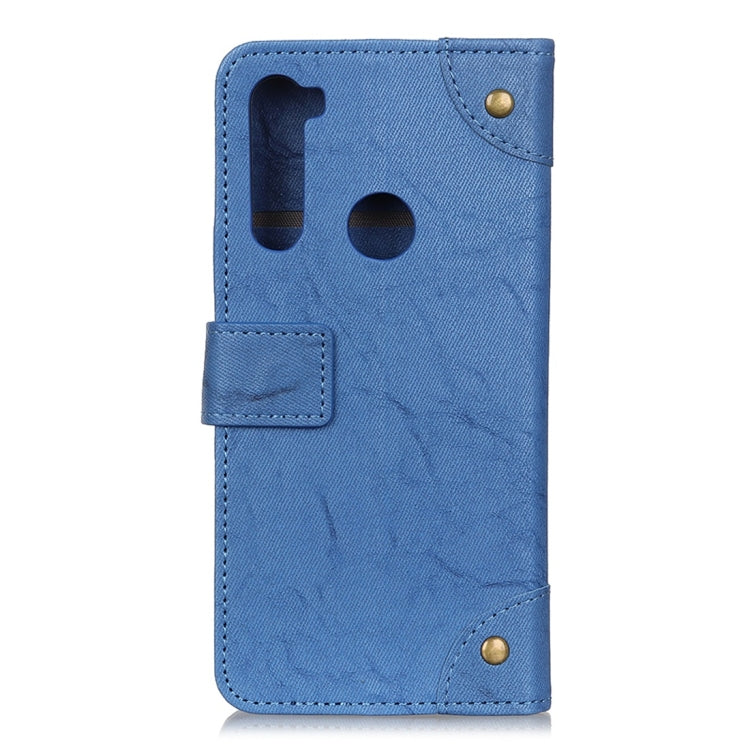 For Xiaomi Redmi Note 8 Copper Buckle Retro Crazy Horse Texture Horizontal Flip Leather Case with Holder & Card Slots & Wallet