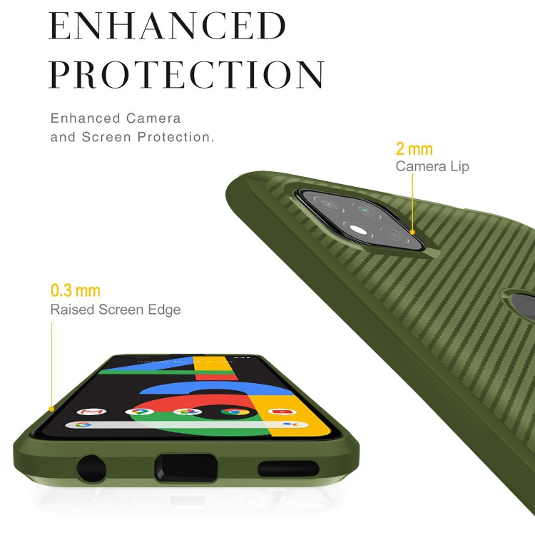 For Xiaomi Redmi 9C Carbon Fiber Texture Shockproof TPU Protective Case