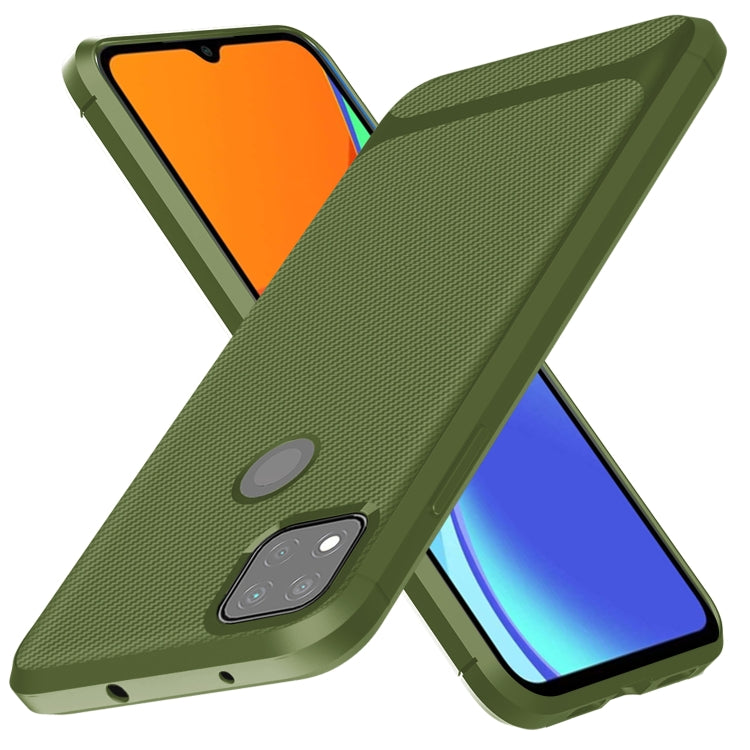 For Xiaomi Redmi 9C Carbon Fiber Texture Shockproof TPU Protective Case