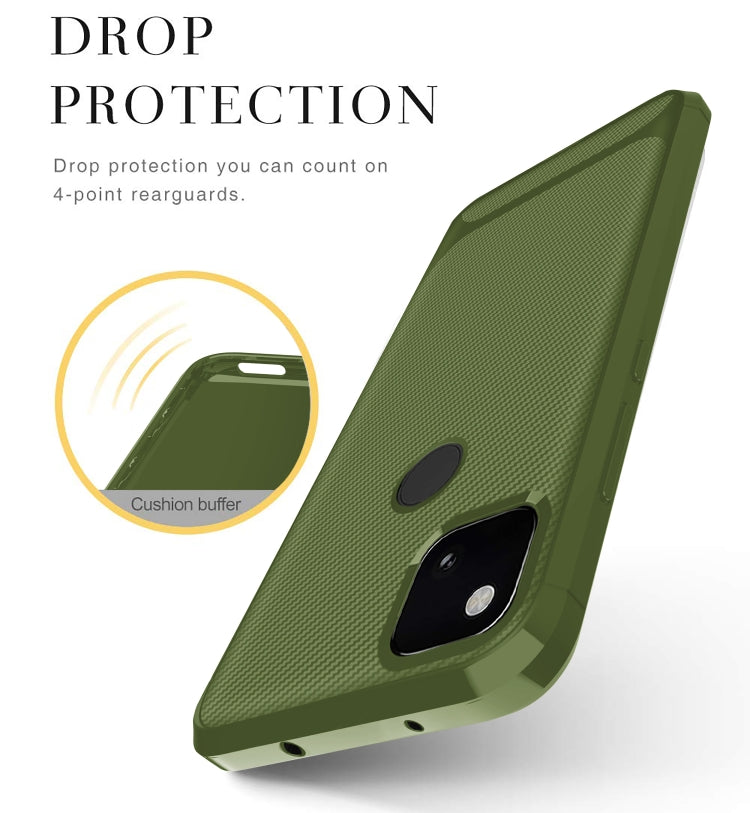 For Xiaomi Redmi 9C Carbon Fiber Texture Shockproof TPU Protective Case