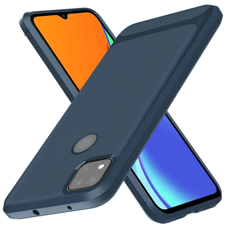 For Xiaomi Redmi 9C Carbon Fiber Texture Shockproof TPU Protective Case