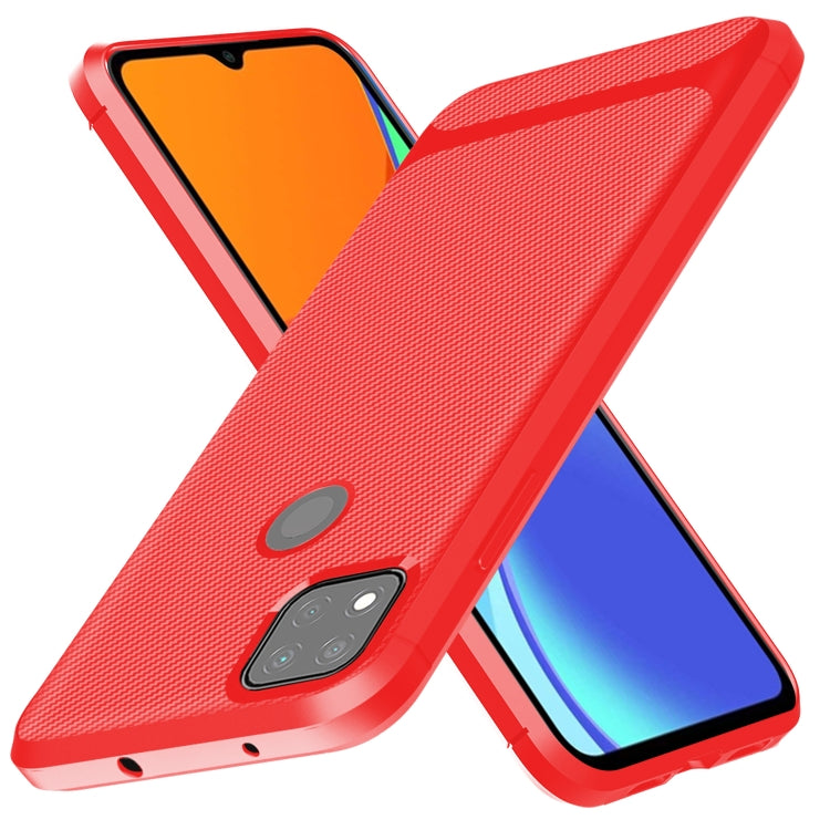 For Xiaomi Redmi 9C Carbon Fiber Texture Shockproof TPU Protective Case