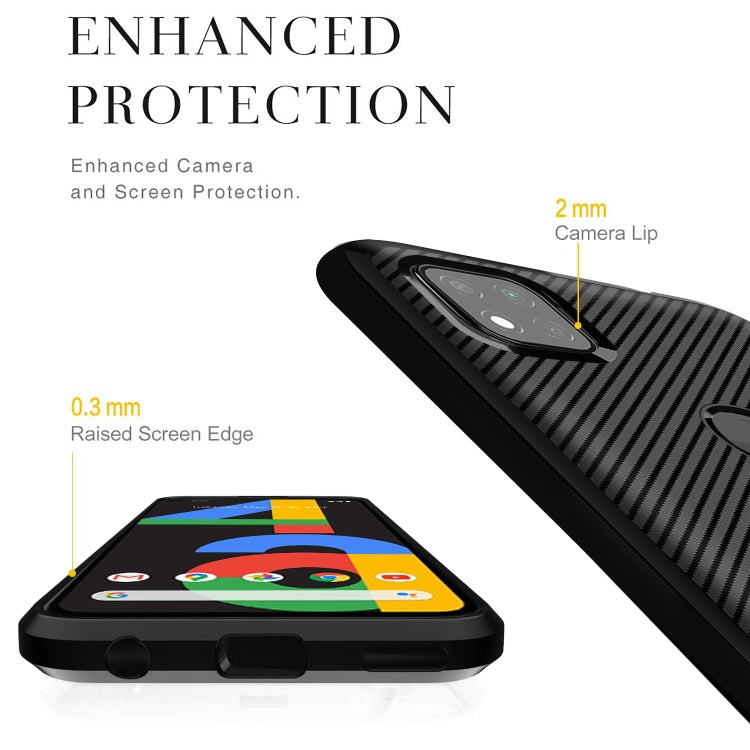 For Xiaomi Redmi 9C Carbon Fiber Texture Shockproof TPU Protective Case
