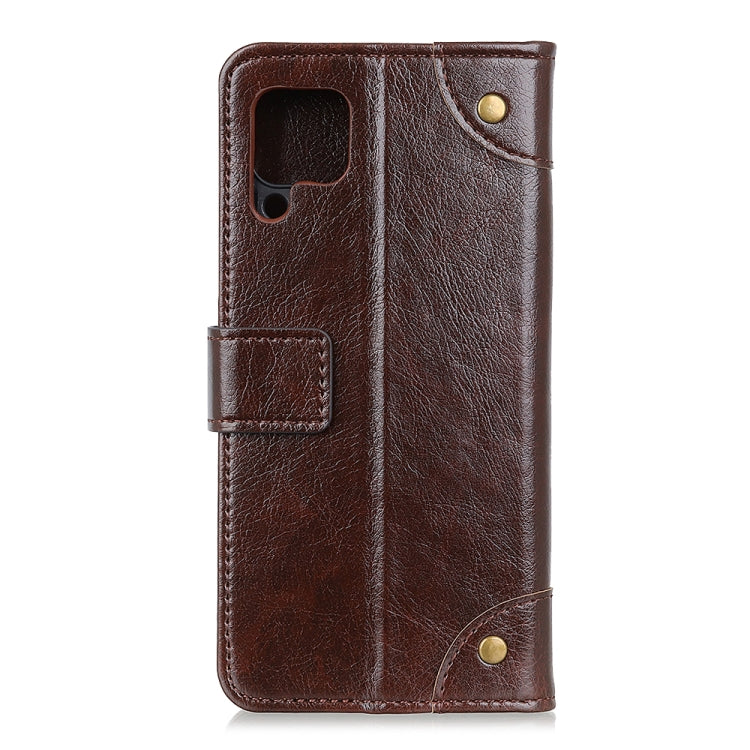 For Samsung Galaxy A21 Copper Buckle Nappa Texture Horizontal Flip Leather Case with Holder & Card Slots & Wallet