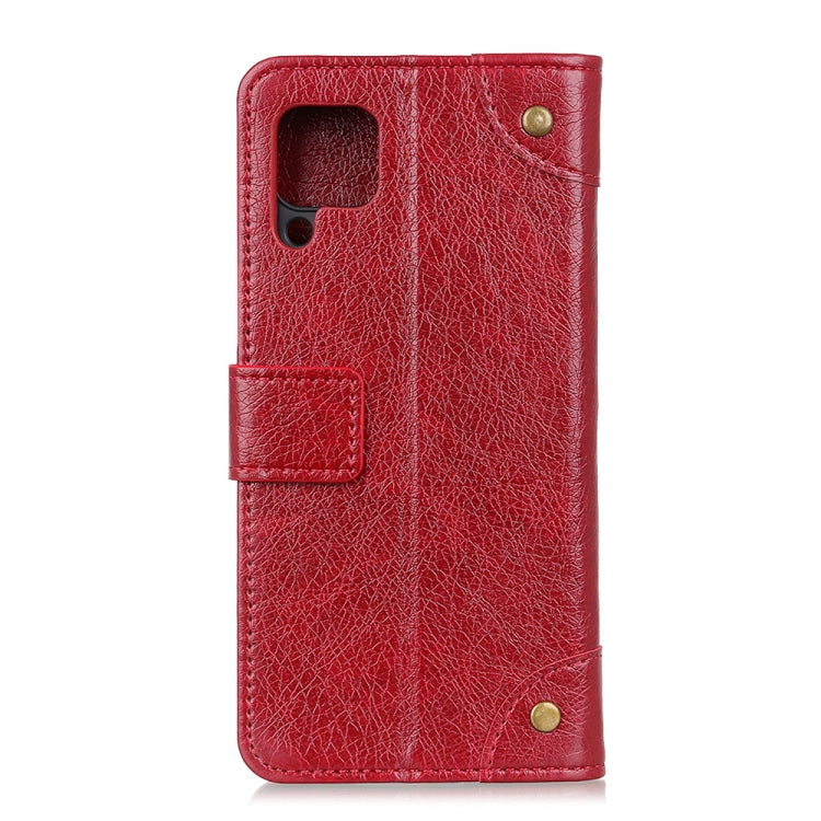 For Samsung Galaxy A21 Copper Buckle Nappa Texture Horizontal Flip Leather Case with Holder & Card Slots & Wallet