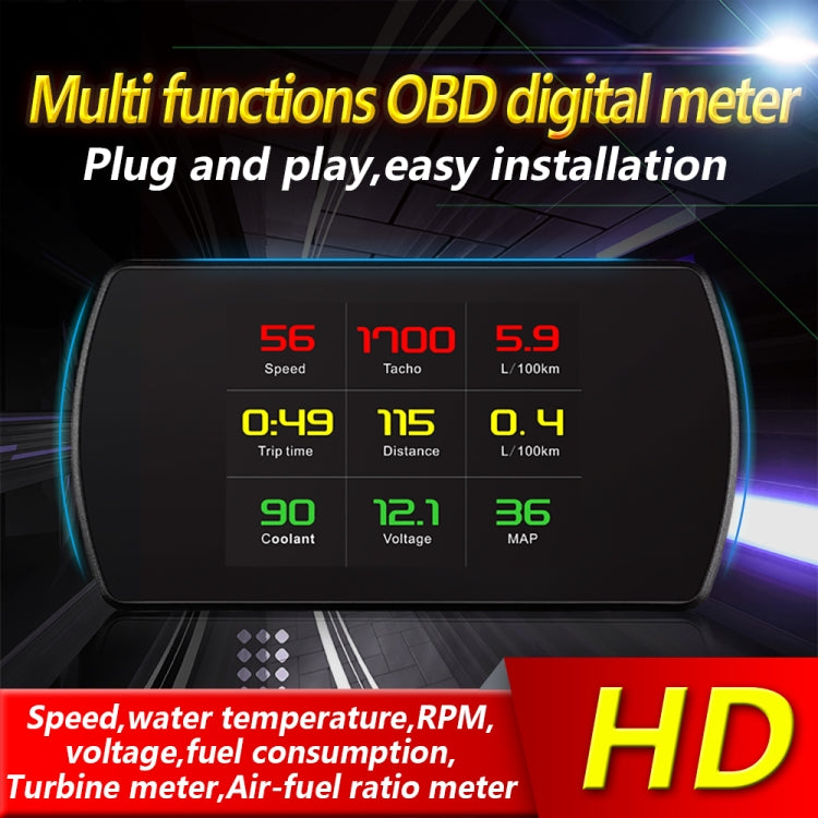 P12 Car HUD Head-up Display OBD2 Fault Code Elimination