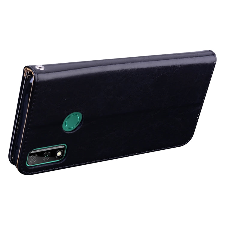 For Huawei Y8s(Global Official Version) Business Style Oil Wax Texture Horizontal Flip Leather Case with Holder & Card Slots & Wallet