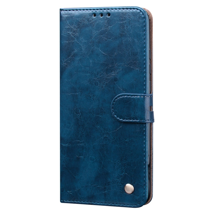 For Huawei Y8s(Global Official Version) Business Style Oil Wax Texture Horizontal Flip Leather Case with Holder & Card Slots & Wallet