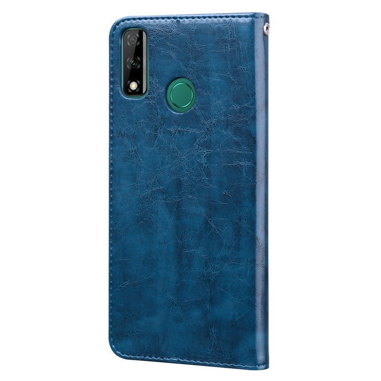 For Huawei Y8s(Global Official Version) Business Style Oil Wax Texture Horizontal Flip Leather Case with Holder & Card Slots & Wallet