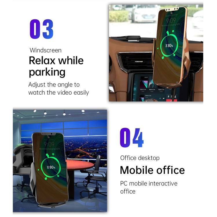 F3 Car Electric Infrared Sensor Wireless Charger Bracket