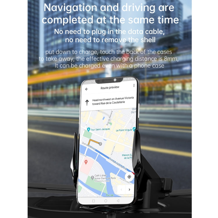 F3 Car Electric Infrared Sensor Wireless Charger Bracket