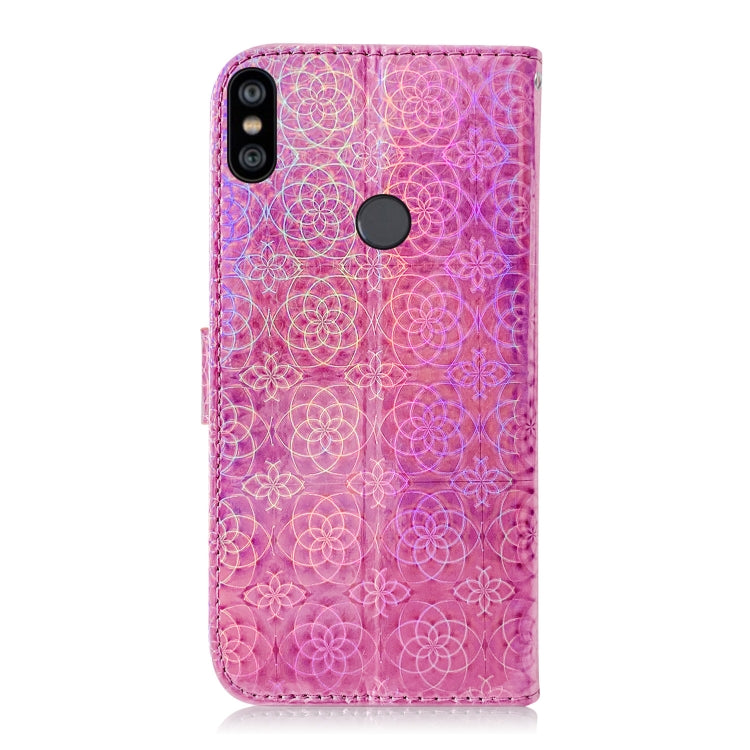 For Xiaomi Redmi Note 6 / 6 Pro Solid Color Colorful Magnetic Buckle Horizontal Flip PU Leather Case with Holder & Card Slots & Wallet & Lanyard