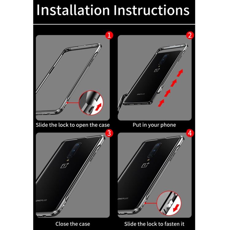 For OnePlus 8 Shockproof Ultra-thin Metal Protective Frame