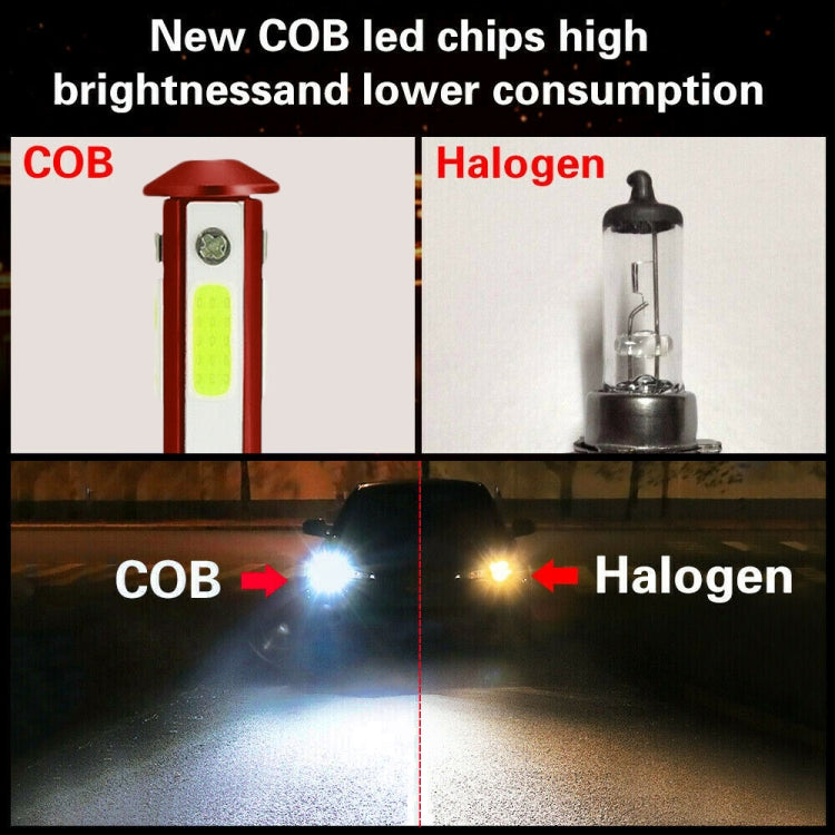 F8 9006 2 PCS DC9-36V 22W 2500LM IP68 Car LED Headlight Lamps