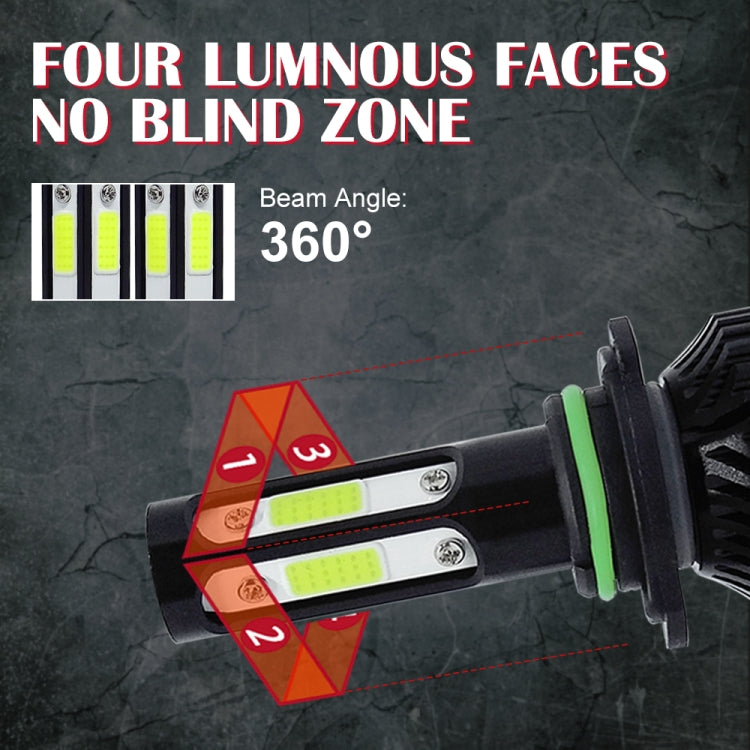 V4 9006 2 PCS DC9-36V 22W 2500LM