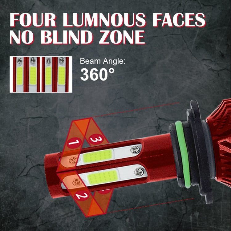 V4 9006 2 PCS DC9-36V 22W 2500LM