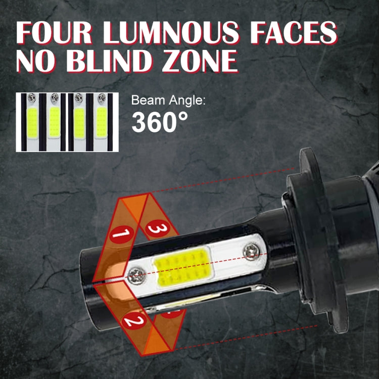 V4 H7 2 PCS DC9-36V 22W 2500LM