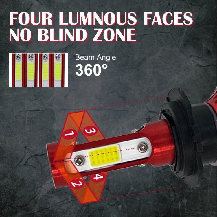 V4 H7 2 PCS DC9-36V 22W 2500LM