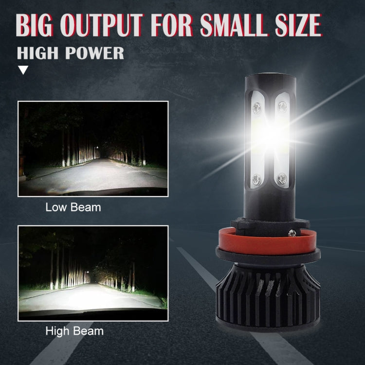 V4 H8 / H9 / H11 2 PCS DC9-36V 22W 2500LM