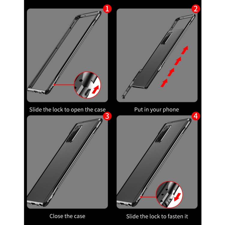 For Samsung Galaxy Note20 Shockproof Ultra-thin Metal Protective Frame
