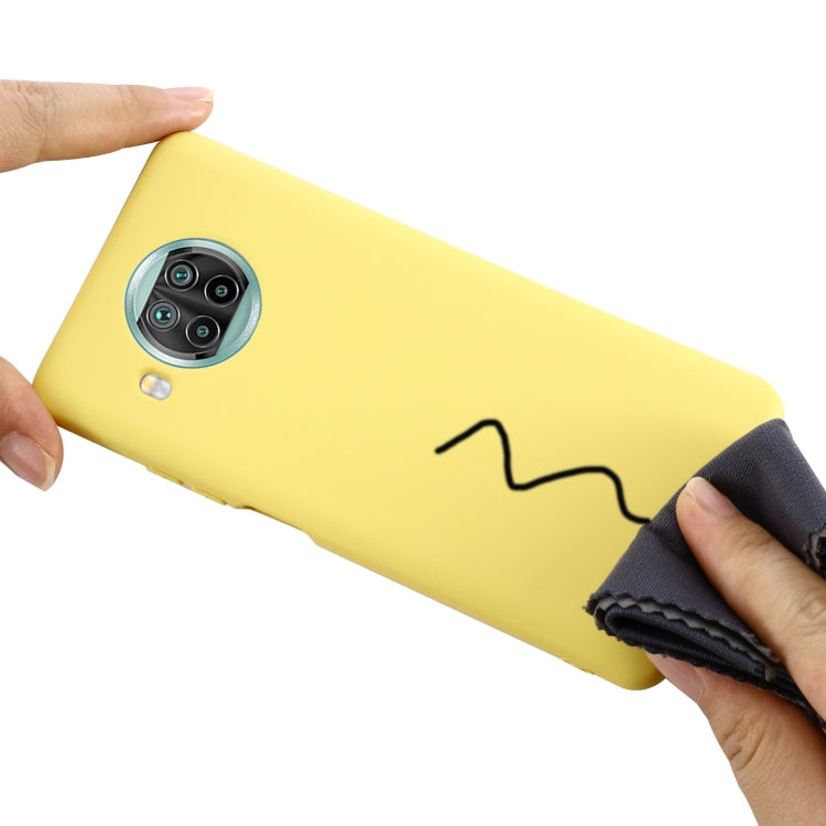 For Xiaomi Mi 10T Lite 5G Pure Color Liquid Silicone Shockproof Full Coverage Case