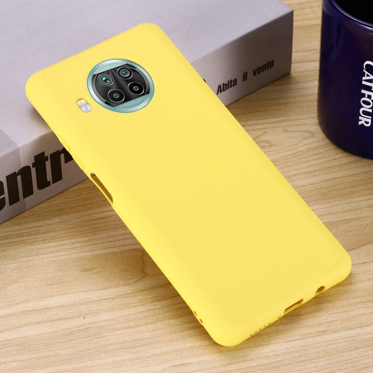 For Xiaomi Mi 10T Lite 5G Pure Color Liquid Silicone Shockproof Full Coverage Case