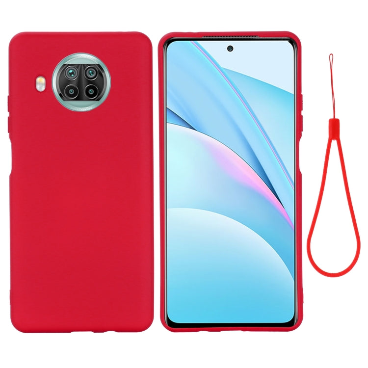 For Xiaomi Mi 10T Lite 5G Pure Color Liquid Silicone Shockproof Full Coverage Case