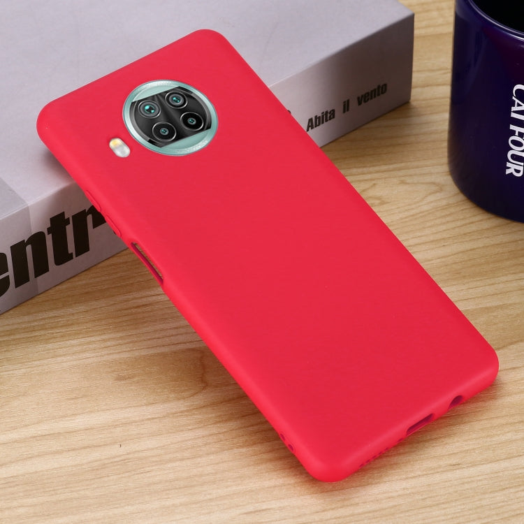 For Xiaomi Mi 10T Lite 5G Pure Color Liquid Silicone Shockproof Full Coverage Case