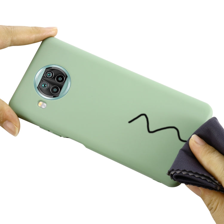 For Xiaomi Mi 10T Lite 5G Pure Color Liquid Silicone Shockproof Full Coverage Case