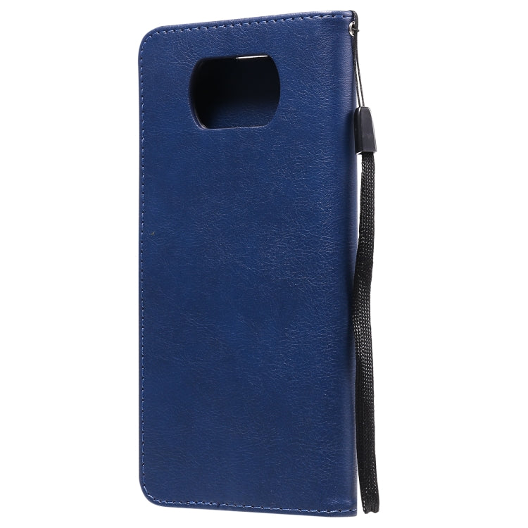 For Xiaomi Poco X3 NFC Solid Color Horizontal Flip Protective Leather Case with Holder & Card Slots & Wallet & Photo Frame & Lanyard