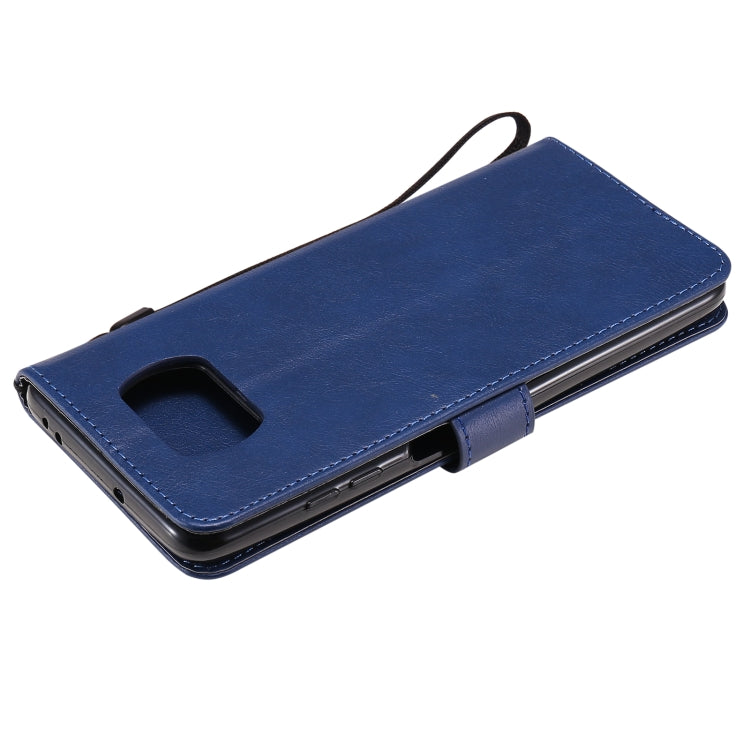 For Xiaomi Poco X3 NFC Solid Color Horizontal Flip Protective Leather Case with Holder & Card Slots & Wallet & Photo Frame & Lanyard