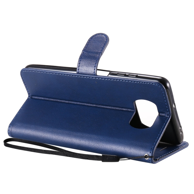 For Xiaomi Poco X3 NFC Solid Color Horizontal Flip Protective Leather Case with Holder & Card Slots & Wallet & Photo Frame & Lanyard