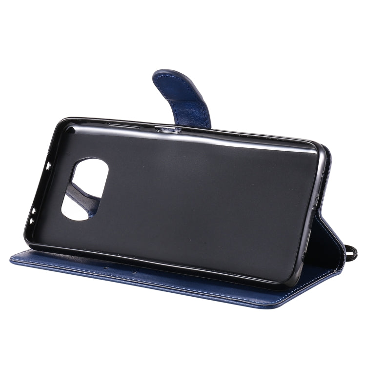 For Xiaomi Poco X3 NFC Solid Color Horizontal Flip Protective Leather Case with Holder & Card Slots & Wallet & Photo Frame & Lanyard