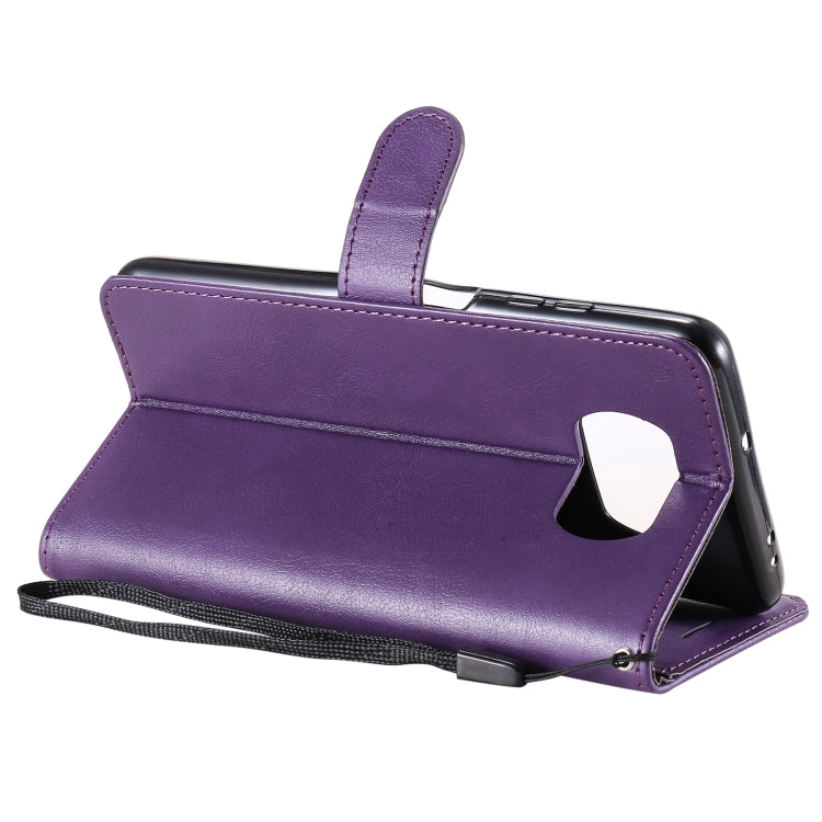 For Xiaomi Poco X3 NFC Solid Color Horizontal Flip Protective Leather Case with Holder & Card Slots & Wallet & Photo Frame & Lanyard