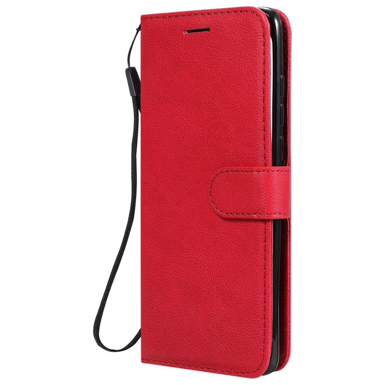 For Xiaomi Poco X3 NFC Solid Color Horizontal Flip Protective Leather Case with Holder & Card Slots & Wallet & Photo Frame & Lanyard