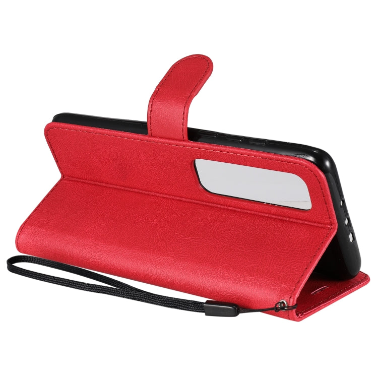 For Xiaomi Poco X3 NFC Solid Color Horizontal Flip Protective Leather Case with Holder & Card Slots & Wallet & Photo Frame & Lanyard