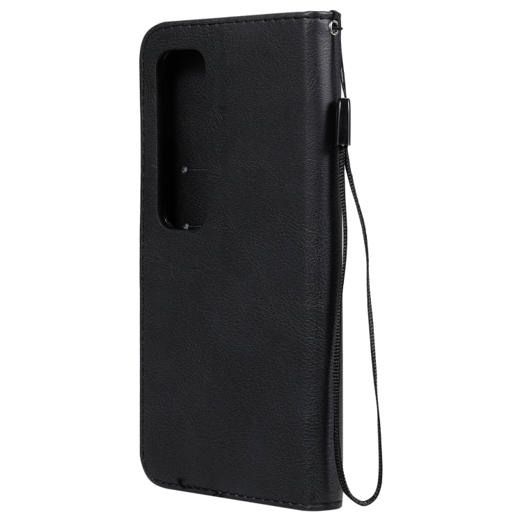 For Xiaomi Poco X3 NFC Solid Color Horizontal Flip Protective Leather Case with Holder & Card Slots & Wallet & Photo Frame & Lanyard