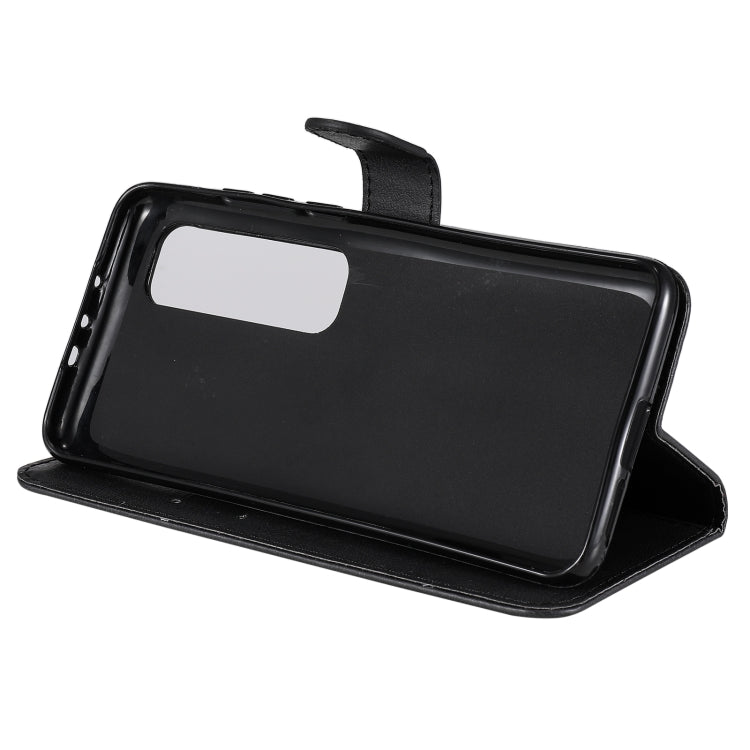 For Xiaomi Poco X3 NFC Solid Color Horizontal Flip Protective Leather Case with Holder & Card Slots & Wallet & Photo Frame & Lanyard