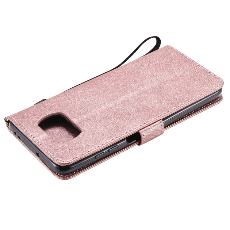 For Xiaomi Poco X3 NFC Solid Color Horizontal Flip Protective Leather Case with Holder & Card Slots & Wallet & Photo Frame & Lanyard