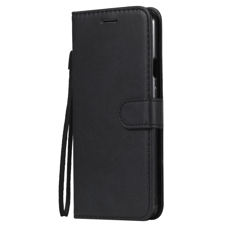 For OnePlus Nord Solid Color Horizontal Flip Protective Leather Case with Holder & Card Slots & Wallet & Photo Frame & Lanyard