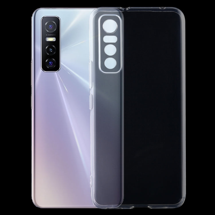 For vivo Y73s 0.75mm Ultra-thin Transparent TPU Soft Protective Case