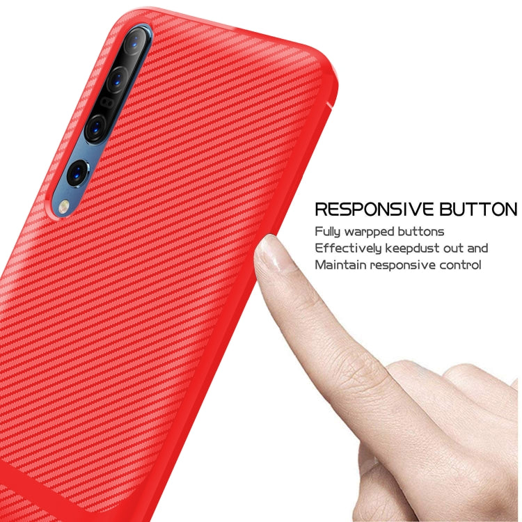 For Xiaomi Mi 10 / 10 Pro 5G Carbon Fiber Texture Shockproof TPU Protective Case