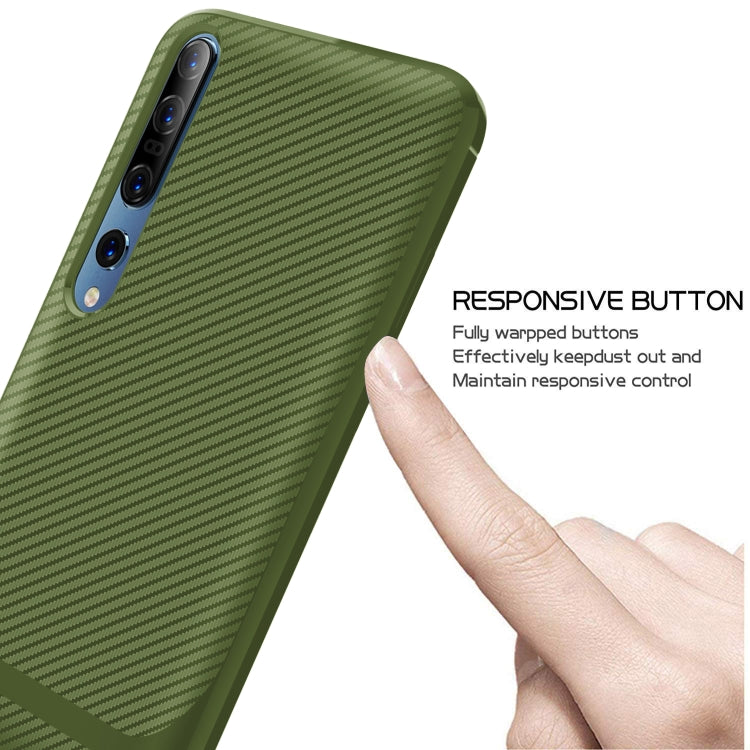 For Xiaomi Mi 10 / 10 Pro 5G Carbon Fiber Texture Shockproof TPU Protective Case