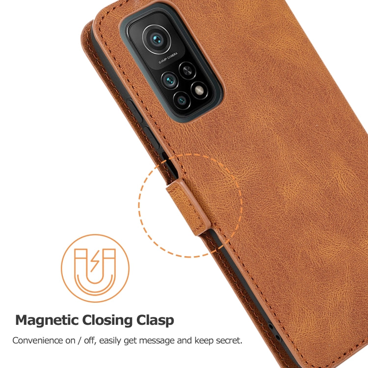 For Xiaomi Mi 10T 5G Retro Magnetic Closing Clasp Horizontal Flip Leather Case with Holder & Card Slots & Photo Frame & Wallet