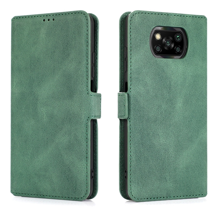 For Xiaomi Poco X3 NFC Retro Magnetic Closing Clasp Horizontal Flip Leather Case with Holder & Card Slots & Photo Frame & Wallet