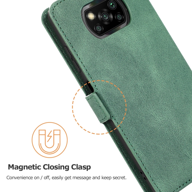 For Xiaomi Poco X3 NFC Retro Magnetic Closing Clasp Horizontal Flip Leather Case with Holder & Card Slots & Photo Frame & Wallet