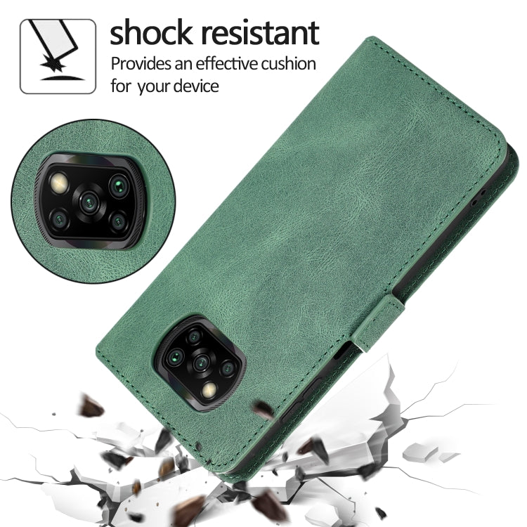 For Xiaomi Poco X3 NFC Retro Magnetic Closing Clasp Horizontal Flip Leather Case with Holder & Card Slots & Photo Frame & Wallet