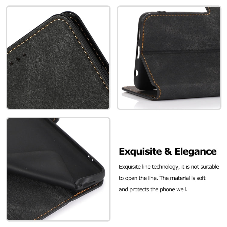 For Xiaomi Poco X3 NFC Retro Magnetic Closing Clasp Horizontal Flip Leather Case with Holder & Card Slots & Photo Frame & Wallet