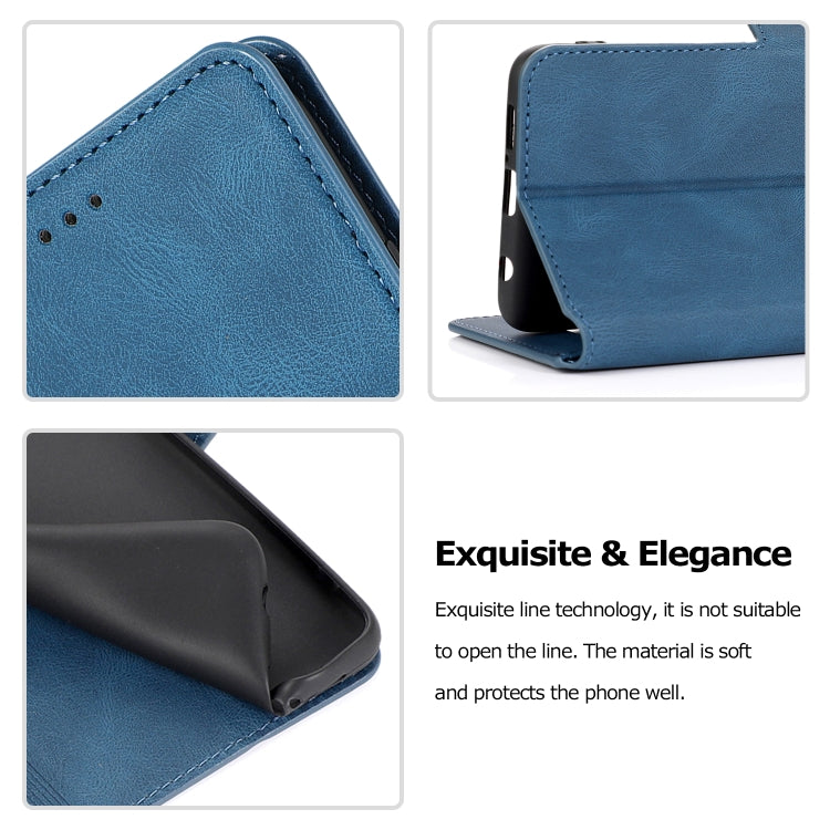 For Xiaomi Poco X3 NFC Retro Magnetic Closing Clasp Horizontal Flip Leather Case with Holder & Card Slots & Photo Frame & Wallet