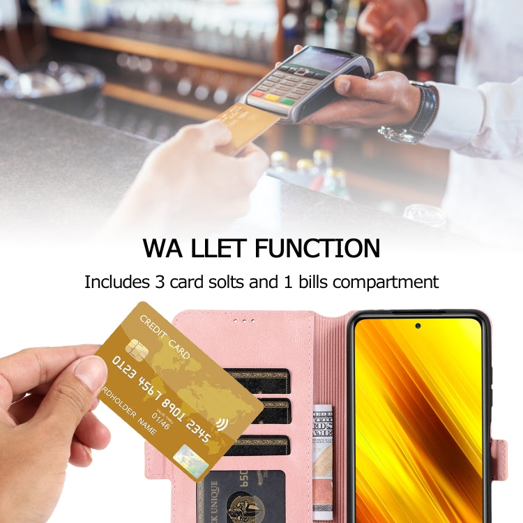 For Xiaomi Poco X3 NFC Retro Magnetic Closing Clasp Horizontal Flip Leather Case with Holder & Card Slots & Photo Frame & Wallet